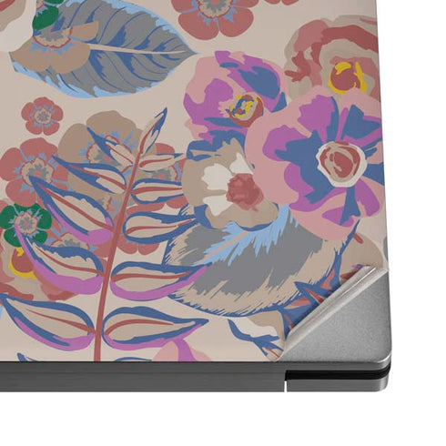 Warm Taupe Floral Dell XPS Skin