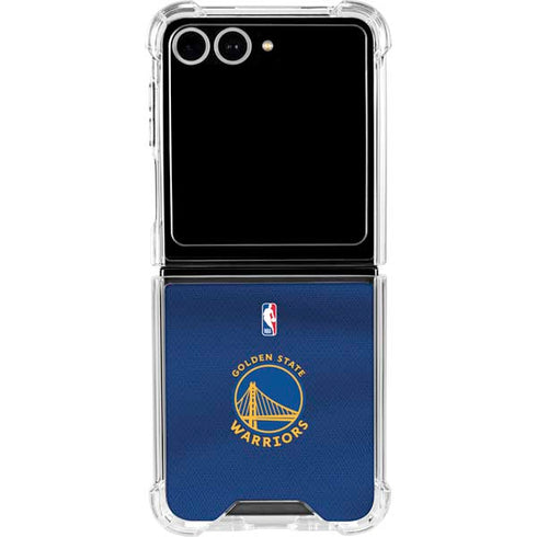 NBA Golden State Warriors Jersey Galaxy Z Flip7 Clear Case