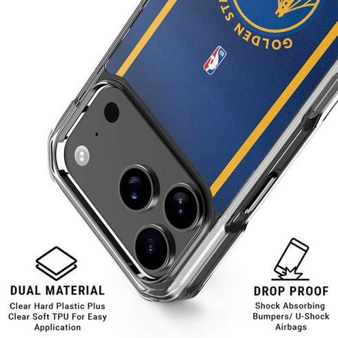 NBA Golden State Warriors Jersey iPhone 17 Pro Max Clear Case