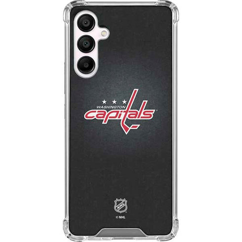NHL Washington Capitals Black Background Galaxy A16 5G Clear Case