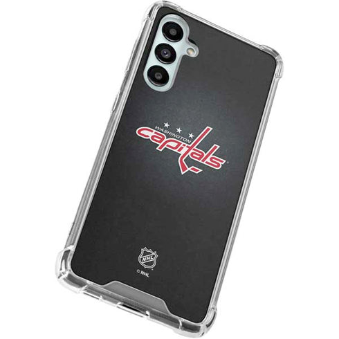 NHL Washington Capitals Black Background Galaxy A16 5G Clear Case