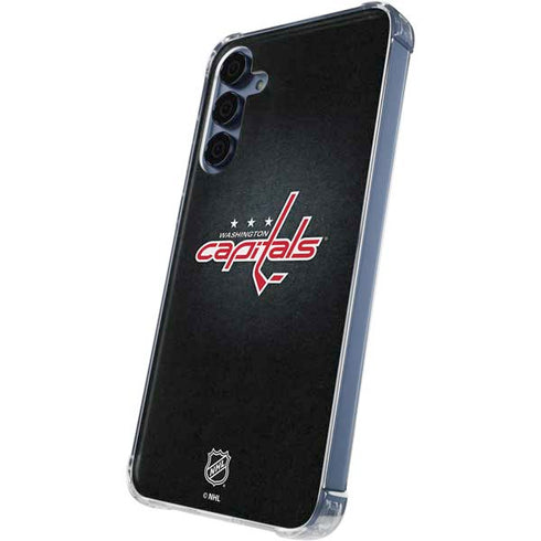 NHL Washington Capitals Black Background Galaxy A55 5G Clear Case