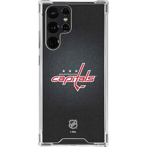 NHL Washington Capitals Black Background Galaxy S23 Ultra Clear Case