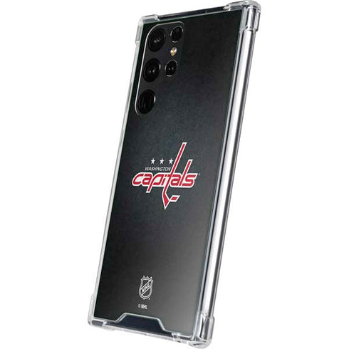 NHL Washington Capitals Black Background Galaxy S23 Ultra Clear Case