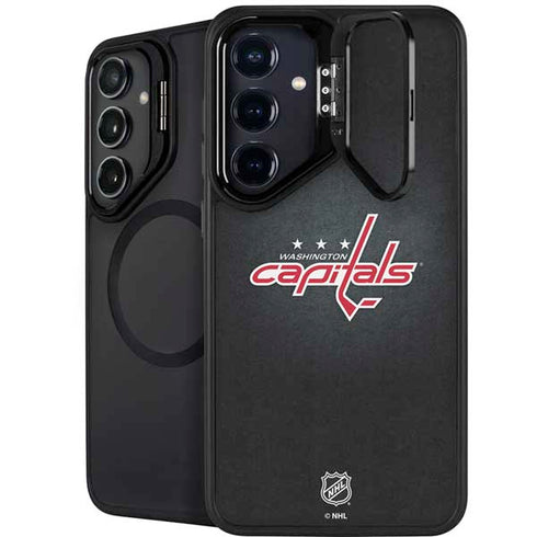 NHL Washington Capitals Black Background Galaxy S24 FE Kickstand Case