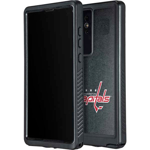 NHL Washington Capitals Black Background Galaxy S24 Ultra Waterproof Case