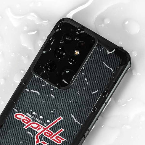NHL Washington Capitals Black Background Galaxy S24 Ultra Waterproof Case