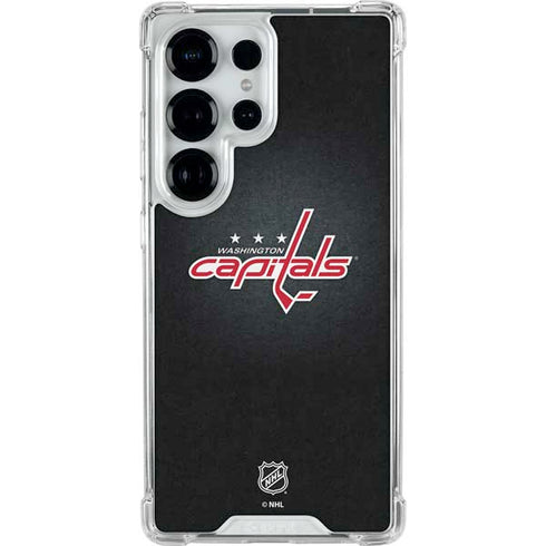 NHL Washington Capitals Black Background Galaxy S25 Ultra Clear Case