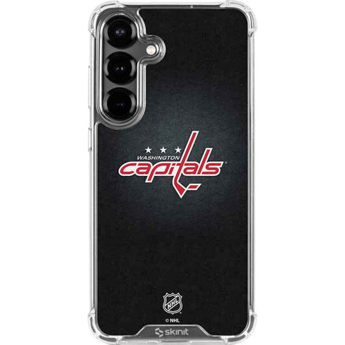 NHL Washington Capitals Black Background Galaxy S26 Clear Case