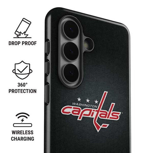 NHL Washington Capitals Black Background Galaxy S26 Impact Case
