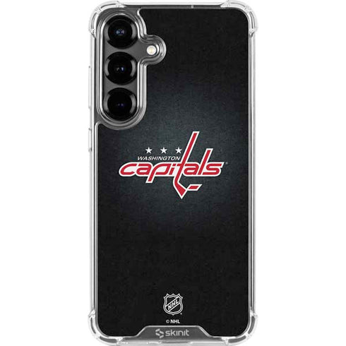 NHL Washington Capitals Black Background Galaxy S26 Plus Clear Case