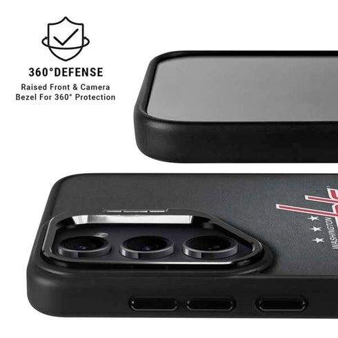 NHL Washington Capitals Black Background Galaxy S26 Plus Kickstand Case