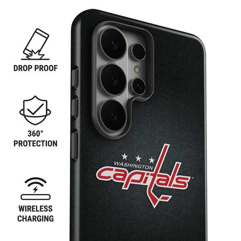 NHL Washington Capitals Black Background Galaxy S26 Ultra Impact Case