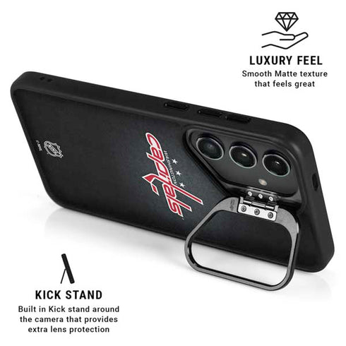 NHL Washington Capitals Black Background Galaxy S26 Ultra Kickstand Case