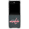 NHL Washington Capitals Black Background Galaxy Z Flip6 Clear Case