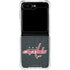 NHL Washington Capitals Black Background Galaxy Z Flip6 Clear Case