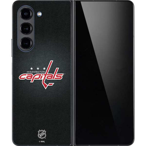 NHL Washington Capitals Black Background Galaxy Z Fold5 5G Skin