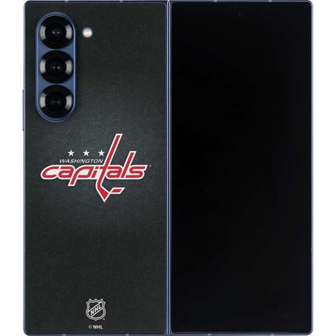 NHL Washington Capitals Black Background Galaxy Z Fold6 Skin