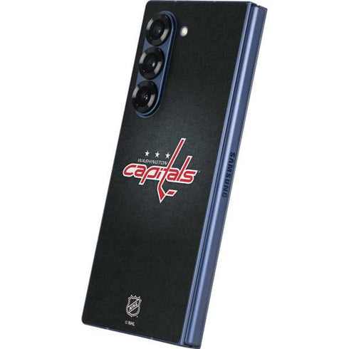 NHL Washington Capitals Black Background Galaxy Z Fold6 Skin