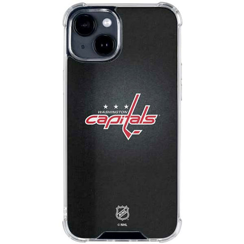 NHL Washington Capitals Black Background iPhone 15 Clear Case