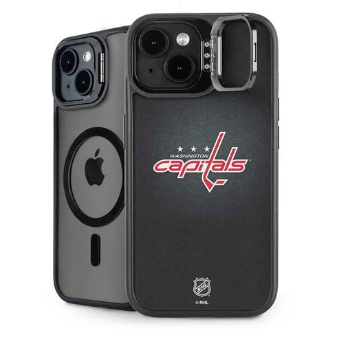 NHL Washington Capitals Black Background iPhone 15 Plus Kickstand Case
