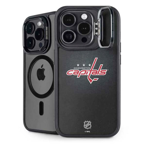 NHL Washington Capitals Black Background iPhone 15 Pro Kickstand Case