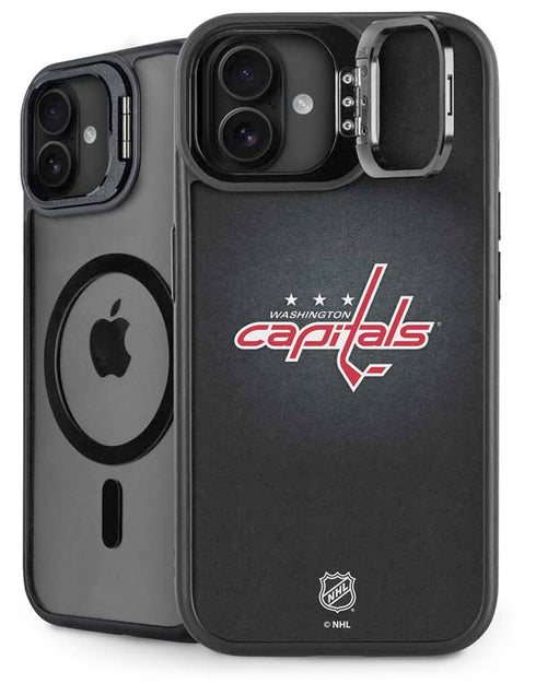 NHL Washington Capitals Black Background iPhone 16 Kickstand Case