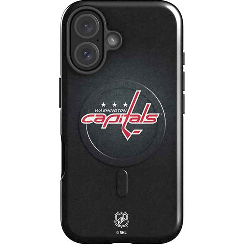 NHL Washington Capitals Black Background iPhone 16 Plus Magsafe Impact Case