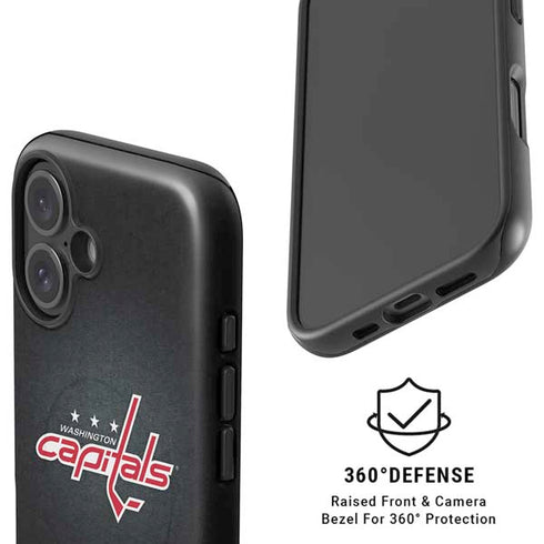 NHL Washington Capitals Black Background iPhone 16 Plus Magsafe Impact Case