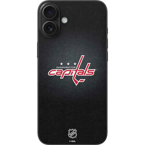 NHL Washington Capitals Black Background iPhone 16 Plus Skin