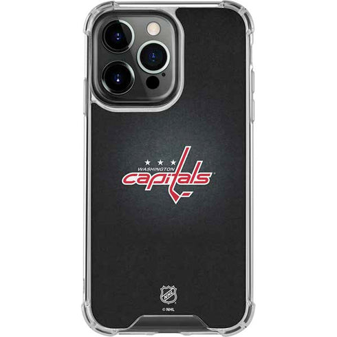 NHL Washington Capitals Black Background iPhone 16 Pro Clear Case