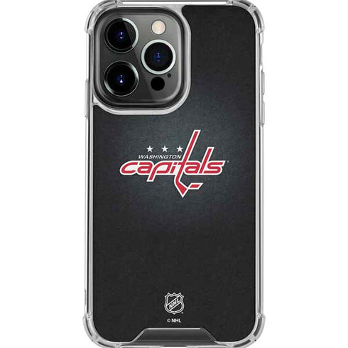 NHL Washington Capitals Black Background iPhone 16 Pro Max Clear Case