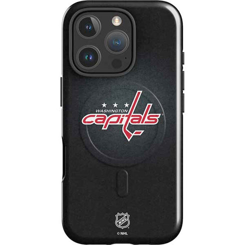 NHL Washington Capitals Black Background iPhone 16 Pro Max Magsafe Impact Case