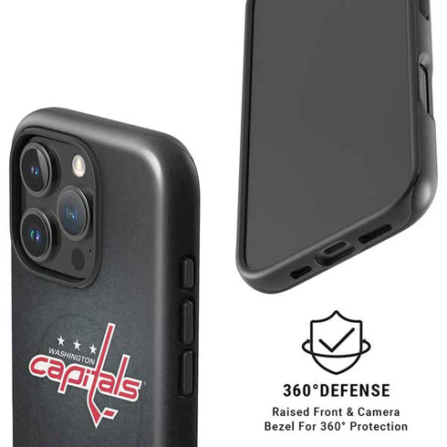 NHL Washington Capitals Black Background iPhone 16 Pro Max Magsafe Impact Case