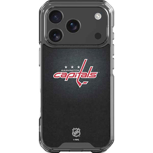 NHL Washington Capitals Black Background iPhone 18 Pro Clear Case