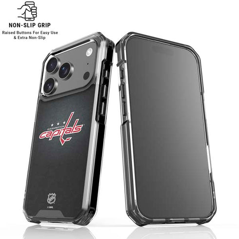 NHL Washington Capitals Black Background iPhone 18 Pro Clear Case