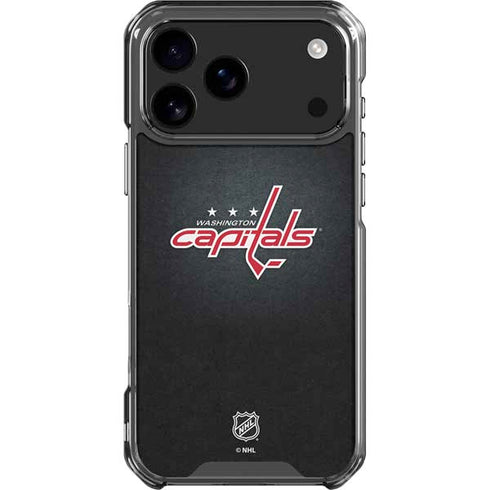 NHL Washington Capitals Black Background iPhone 18 Pro Max Clear Case
