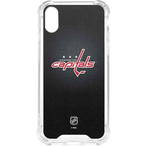 NHL Washington Capitals Black Background iPhone XS Clear Case