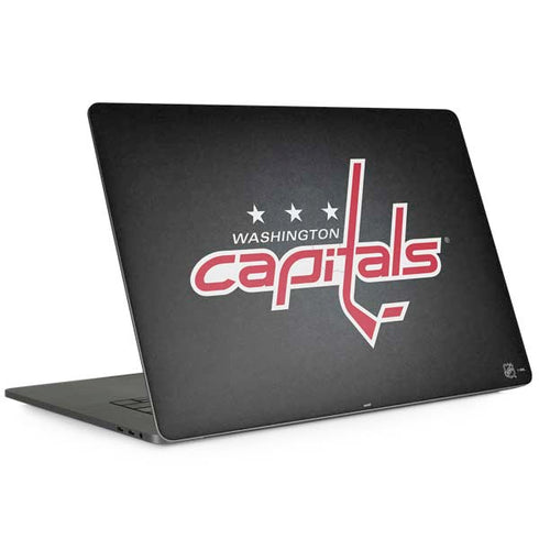 NHL Washington Capitals Black Background MacBook Skins