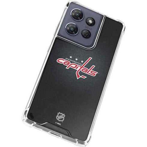 NHL Washington Capitals Black Background Moto G 5G (2025) Clear Case