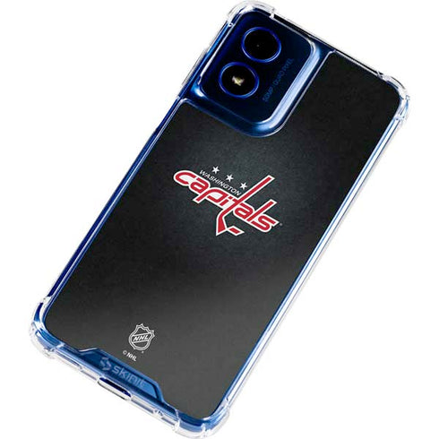 NHL Washington Capitals Black Background Moto G 5G (2024) Clear Case