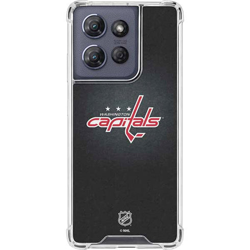 NHL Washington Capitals Black Background Moto G Stylus 5G (2025) Clear Case