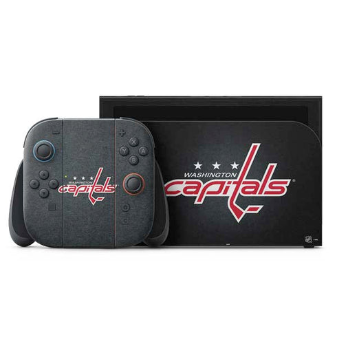 NHL Washington Capitals Black Background Nintendo Switch 2 (2025) with Joy-Con Skin