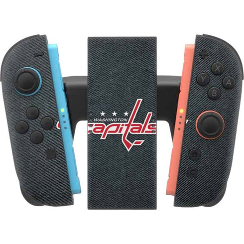NHL Washington Capitals Black Background Nintendo Switch 2 (2025) Joy-Con Controller Skin