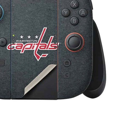 NHL Washington Capitals Black Background Nintendo Switch 2 (2025) Joy-Con Controller Skin