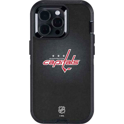 NHL Washington Capitals Black Background Otterbox Defender iPhone Skin