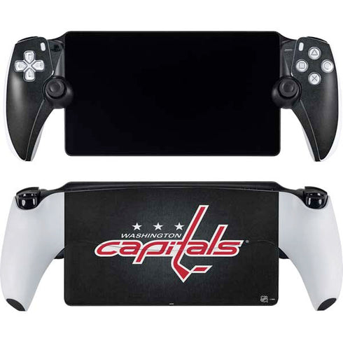 NHL Washington Capitals Black Background PlayStation Portal Remote Player Skin