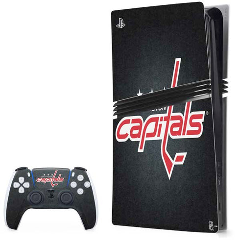 NHL Washington Capitals Black Background PlayStation PS5 Skins