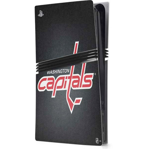 NHL Washington Capitals Black Background PS5 Pro Console Skin