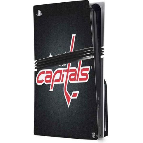 NHL Washington Capitals Black Background PS5 Pro Disk Console Skin